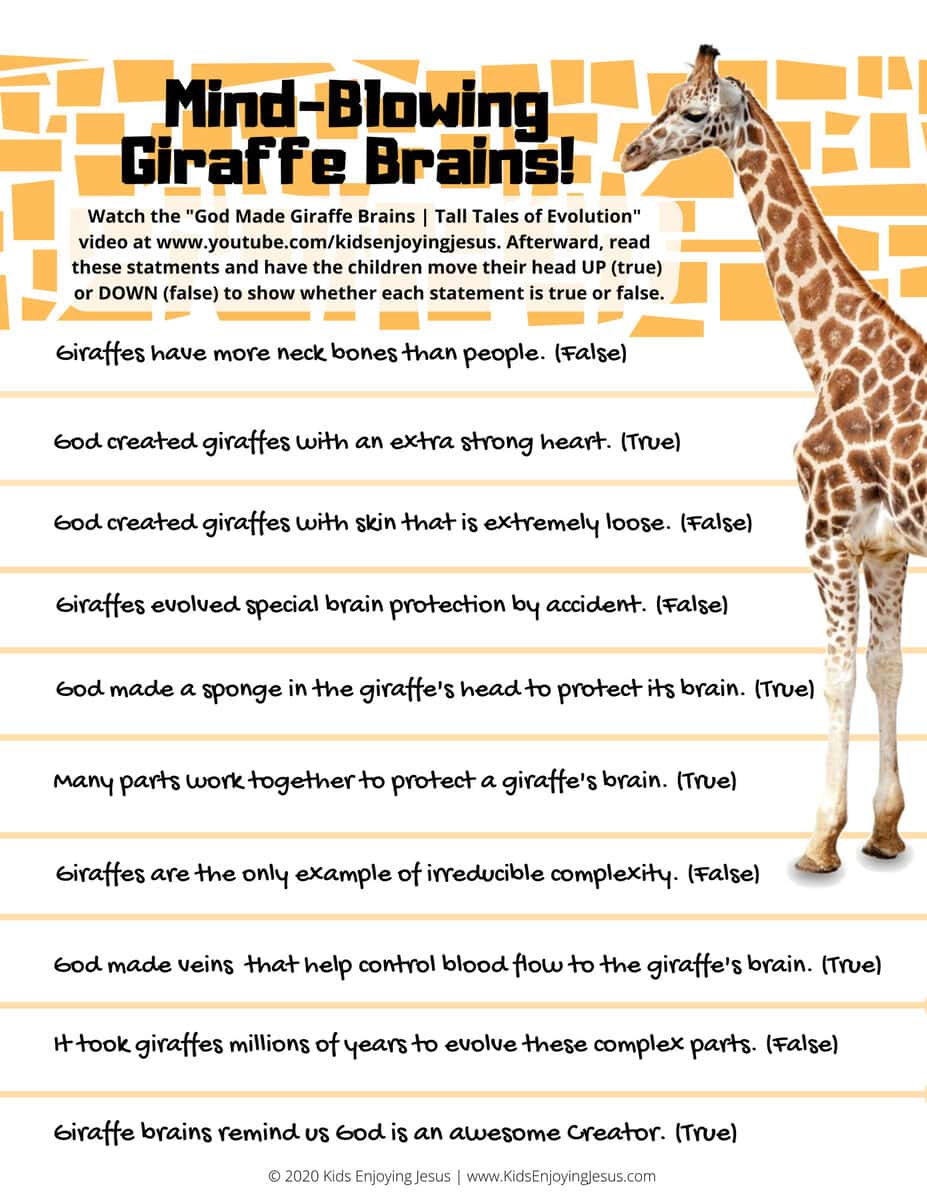 Mind-Blowing Giraffe Brains Game – Kids Enjoying Jesus